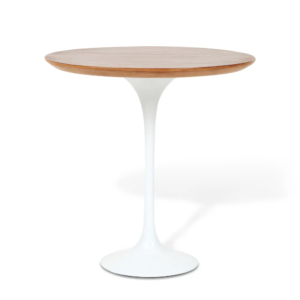 Mesa Saarinen Lateral Pau Ferro 51Cm Branca